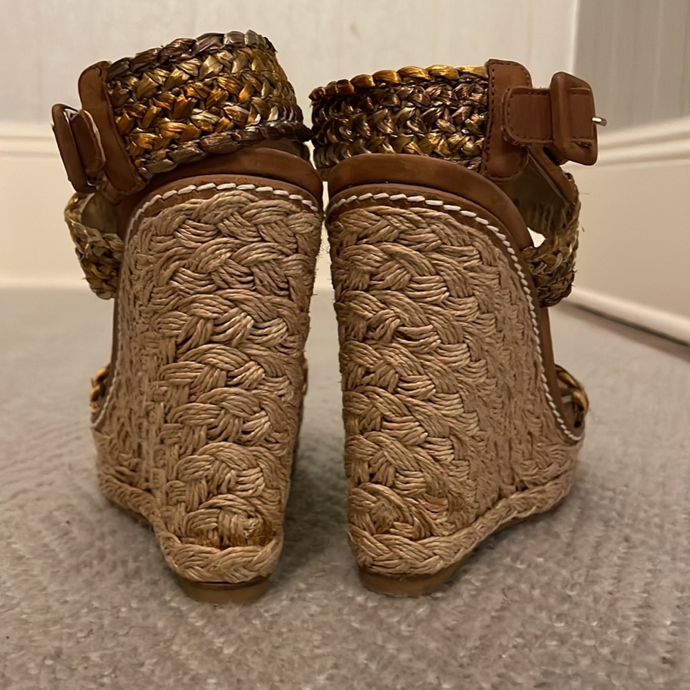 Stuart Weitzman Raffia Platform Sandals - image 4